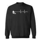 Wakeboard Heartbeat Sea Water Sports Wakeboarding Surfing Sweatshirt