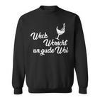 Weck Worscht Un Gude Woi Hessen Pfalz Saying Dialect Sweatshirt