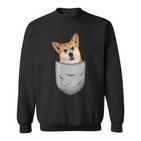 Welsh Corgi Pembroke Chest Pocket For Dog Owners Sweatshirt