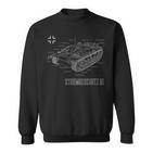 World War 2 Army German Tank Stug Iii Blue Pause Sweatshirt