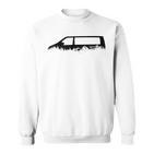 4X4 Offroad Camping T6 Outdoor Silhouette Nature Camping 4Wd Gray Sweatshirt