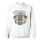 Aloha Hawaii Retro Sunset Tiki Hawaii Beachintage Sweatshirt