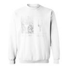 Backprint Plastik Heavy Metal Lustiges Musik Sweatshirt