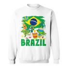 Brazil Flag Outfit Idea For Children Brazil & Brazilian Flag Yellow Sweatshirt