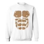 Carnival Costume Gorilla Aaffe Fancy Dress Carnival Brown Sweatshirt