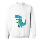 Children's 4Th Birthday Boy Dino T-Rex Dinosaur 4 Birthday Sweatshirt