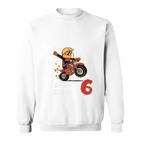 Children's 6Th Birthday Aus Dem Weg Ich Bin Schon 6 Years Motorcycle Sweatshirt