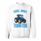 Children's Cool Boys Driving Tractor Tractor Boy Sweatshirt