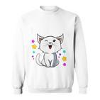 Children's Ich Bin 7 Jahre Alt Katzensieben 7Th Birthday Sweatshirt