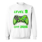 Children's Level 9 Birthday Boy Gamer 2016 9Th Birthday Sweatshirt