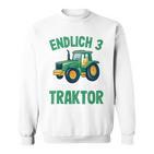 Children's Tractor Boys 3 Years 3Rd Birthday Boys Tractor Sweatshirt