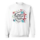 Dr Seuss 2Nd Birthday Thing Gray Sweatshirt