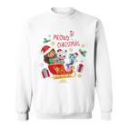 Dreamworks Gabby's Dollhouse Meowy Christmas Sleigh Blue Sweatshirt