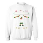 Christmas Elf For Gamers Elf 11 Gaming I Bims 1 Nerd Long-Sleeved Sweatshirt