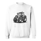 Ich Schnarche Nicht Spruch Farmer Farmer Tractor Blue Sweatshirt