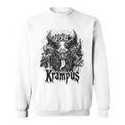 Kramperl Perchten Knecht Ruprecht Christmas Demon Krampus Gray Sweatshirt