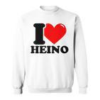 I Love Heino Gray Sweatshirt