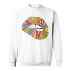 Make Love Not War 70Er Jahre Hippie Stil Sweatshirt