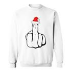 Middle Finger Jolly As Fuck Adult Joke Offensive Christmas Sweatshirt