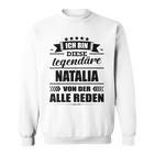 Name Nataliaorname Namensgeschenke Namenstag Fun Sweatshirt