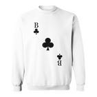 Playing Card Cross Bube Card Game Day Carnival Costume Sweatshirt