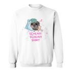 Schlafi Schlafi Hamster Meme Gray Sweatshirt