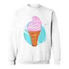 Soft Ice Cream In The Waffle Summer Ice Cream S Sweatshirt