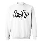 Swifty Fan Merch Ns First Name Taylor Outfit Drip Gray Sweatshirt