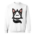 Theta Delta Cat Therian Pride Gray Sweatshirt