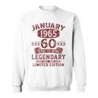 Vintage January 1965 60Th Birthday Sweatshirt