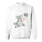 Wollyball Iolleyball Sheep Word Game Funolleyball Player Sweatshirt