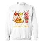 Year Of The Snake 2025 Lunar Chinese New Year Red Red Sweatshirt