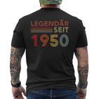 1950 Birthday Man 75Th Decoration 75S 75Th Birthday T-Shirt mit Rückendruck