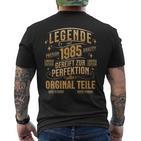 1985 Birthday Man 40 Years Decoration 40S 40Th Birthday T-Shirt mit Rückendruck