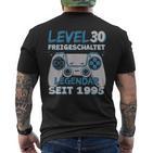 1995 Birthday Man 30Th Decoration 30S 30Th Birthday T-Shirt mit Rückendruck