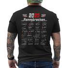 2025 Race Track Graphic For Motorsport Fans T-Shirt mit Rückendruck