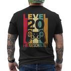 20S Birthday Gamer Gaming 20Th Birthday T-Shirt mit Rückendruck