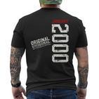 25Th Birthday Man Januaryintage 2000 T-Shirt mit Rückendruck