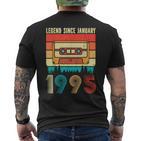 30 Years Old Legend Since January 1995 30Th Birthday T-Shirt mit Rückendruck