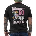 From 50 Can Wear Everything 50Th Birthday Slogan Humour T-Shirt mit Rückendruck