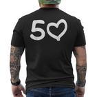 50Th Birthday Golden Weddingintage 1971 T-Shirt mit Rückendruck