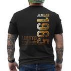 60Th Birthday Man 60 Years Limited Edition January 1965 T-Shirt mit Rückendruck