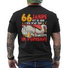 66 Jahre Ist Es Her 66 Birthday S T-Shirt mit Rückendruck