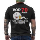 70Th Birthday Man 70 Years Decoration 70S 70Th Birthday T-Shirt mit Rückendruck