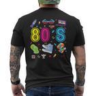 80S Theme Party 80S Costume I Love The 80S T-Shirt mit Rückendruck