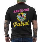 80S Retro Apres-Ski Patrol Wear 90S Skiing T-Shirt mit Rückendruck