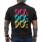 For 90S In Fan 90S Music Party T-Shirt mit Rückendruck