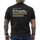 A10 Thunderbolt Warthog Brrrrt Attack Jet T-Shirt mit Rückendruck