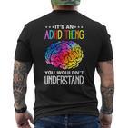 Adhd Humour And Awareness T-Shirt mit Rückendruck