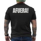 Afuera President Milei Libertarian T-Shirt mit Rückendruck